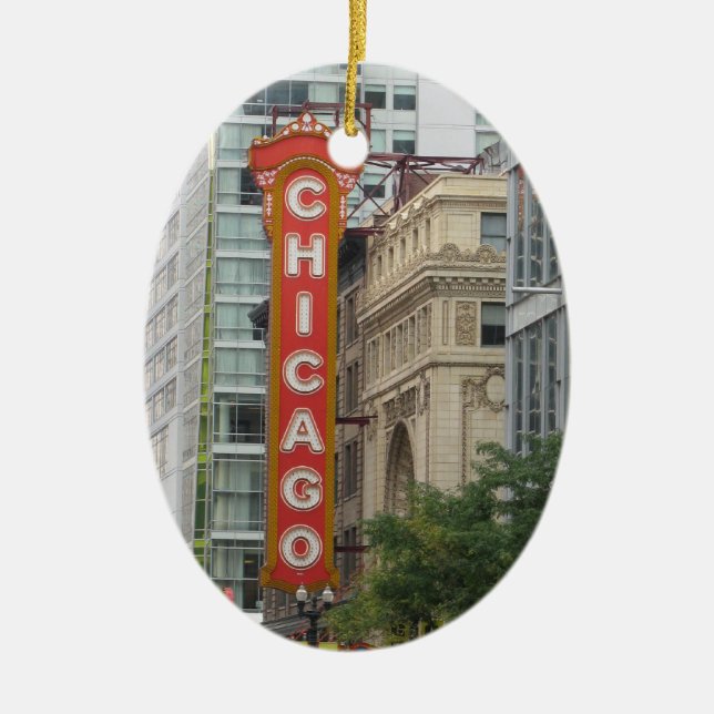 Chicago Keramik Ornament (Vorne)