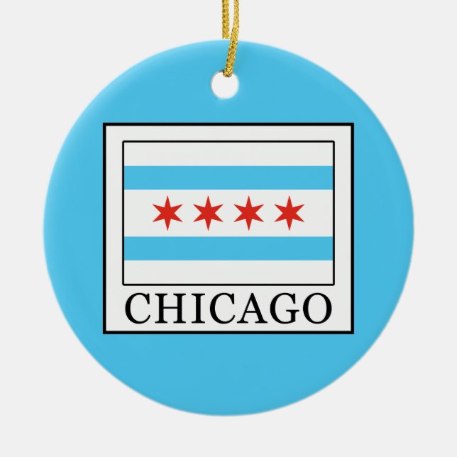 Chicago Keramik Ornament (Vorne)
