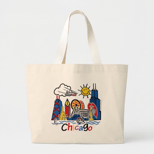 Chicago-KIDS-[Converted] Jumbo Stoffbeutel (Vorne)