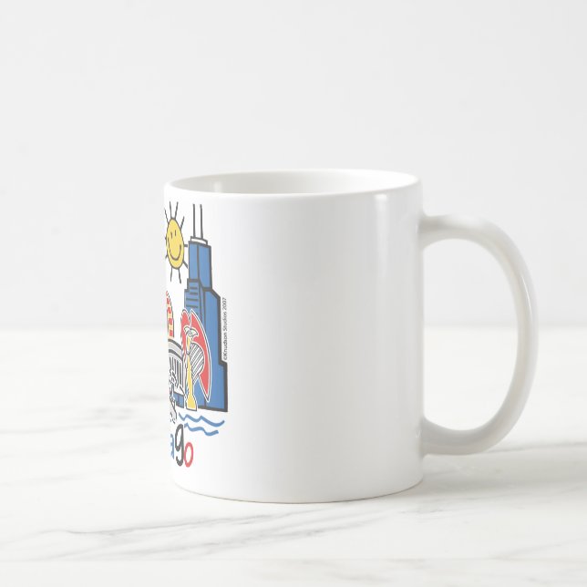 Chicago Kids Skyline Kaffeetasse (Rechts)