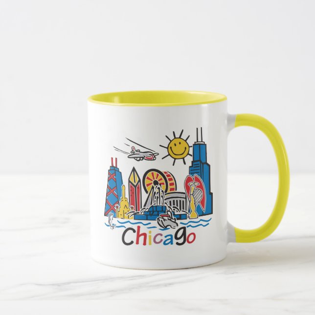 Chicago Kids Skyline Tasse (Rechts)
