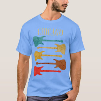 Chicago Konzert Rock Musik Festival Gitarren Illin T-Shirt