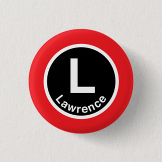 Chicago L rote Linie Lawrence Button