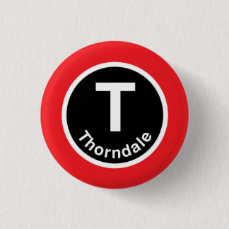 Chicago L Thorndale rote Linie Button