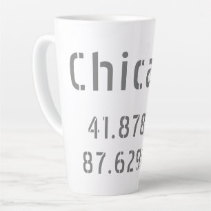 Chicago Latitude Longitude Milchtasse