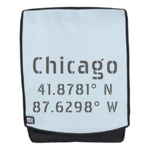 Chicago Latitude Longitude Rucksack