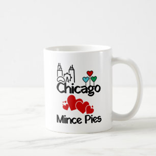 Chicago Lieben Mince Pies Cityscape Kaffeetasse