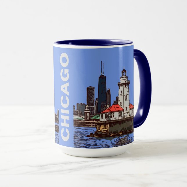 CHICAGO LIGHTHOUSE TASSE (VorderseiteRechts)