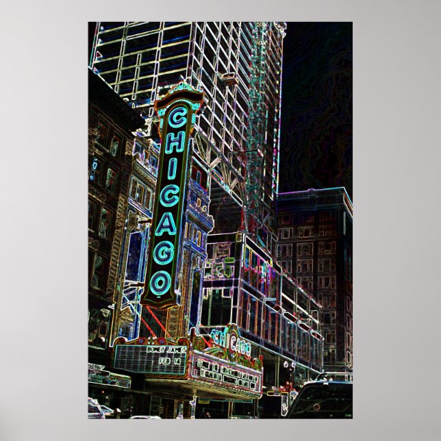 Chicago Lights Poster (Vorne)