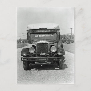 Chicago Loop City Bus Foto von 1920 Postkarte