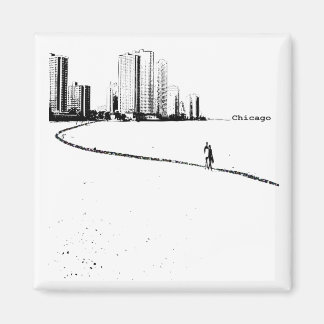 Chicago Lovers Vintager Magnet