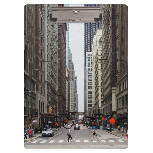 Chicago Madison Street Clipboard Klemmbrett (Vorderseite)