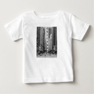 Chicago Madison Street Grayscale Baby T - Shirt