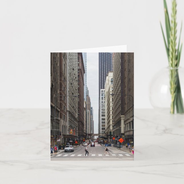 Chicago Madison Street Greeting Card Karte (Vorderseite)