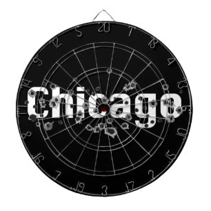 Chicago-Mafia-Geschichtschef-Schuss-Loch-Zeichen Dartscheibe