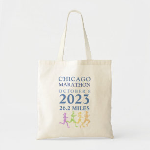 Chicago Marathon 2023 Custom Text Tote Bag Tragetasche
