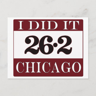 Chicago Marathon Postkarte