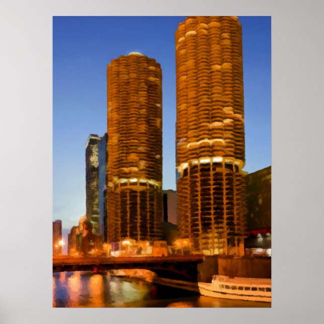 Chicago Marina Towers Poster (Vorne)