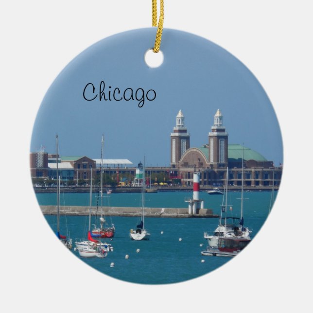 Chicago-Marine-Pier Keramikornament (Vorne)