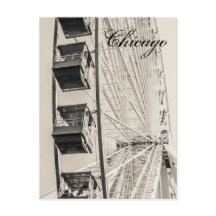 Chicago-Marine-Pier-Riesenrad-Postkarte