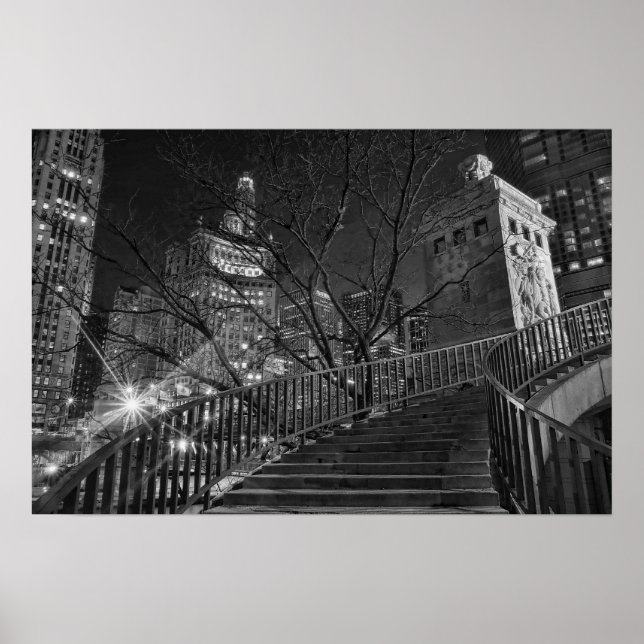 Chicago Michigan Ave Poster (Vorne)
