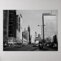 Chicago Michigan Avenue 1964 Vintages Foto