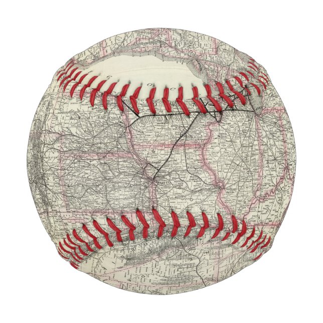 Chicago Milwaukee und St. Paul Ry und Verbindungen Baseball (Vorderseite)