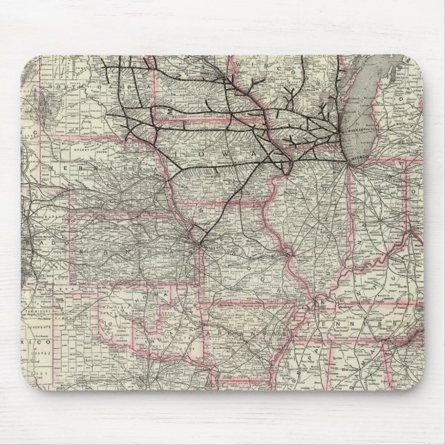 Chicago Milwaukee und St Paul Ry und Verbindungen Mousepad (Vorne)