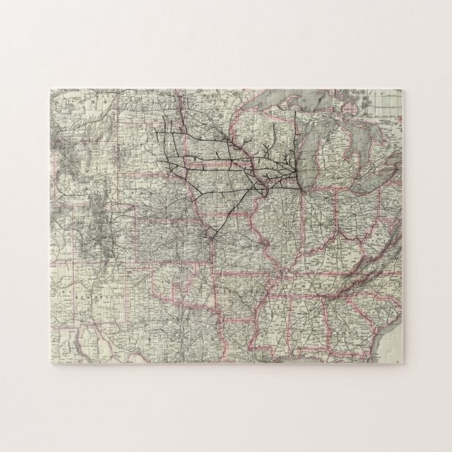 Chicago Milwaukee und St Paul Ry und Verbindungen Puzzle (Horizontal)
