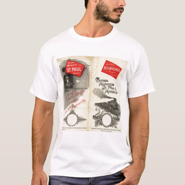 Chicago Milwaukee und St- Pauleisenbahn T-Shirt (Vorderseite)