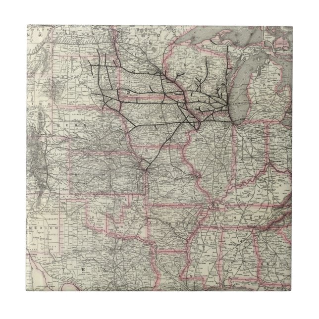 Chicago Milwaukee und St- Paulrelais und Fliese (Vorderseite)