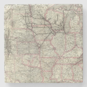 Chicago Milwaukee und St- Paulrelais und Steinuntersetzer