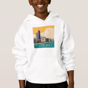Chicago   Modern Skyline Hoodie