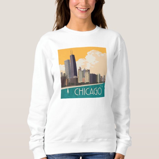 Chicago | Modern Skyline Sweatshirt (Vorderseite)