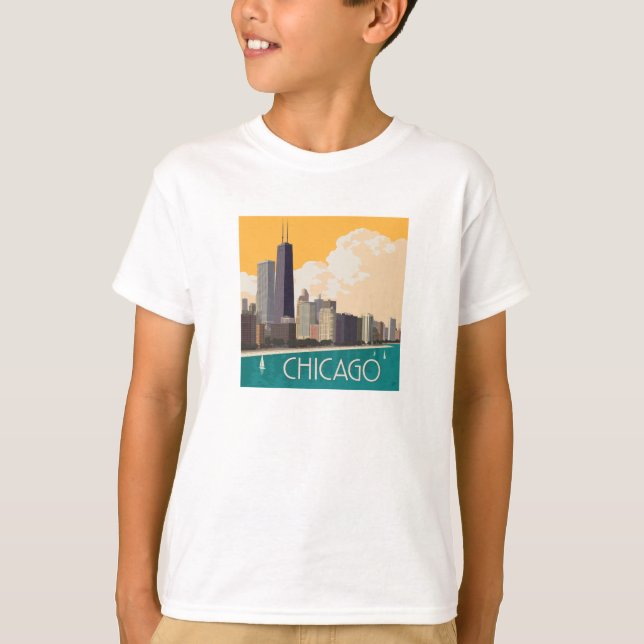 Chicago | Modern Skyline T-Shirt (Vorderseite)