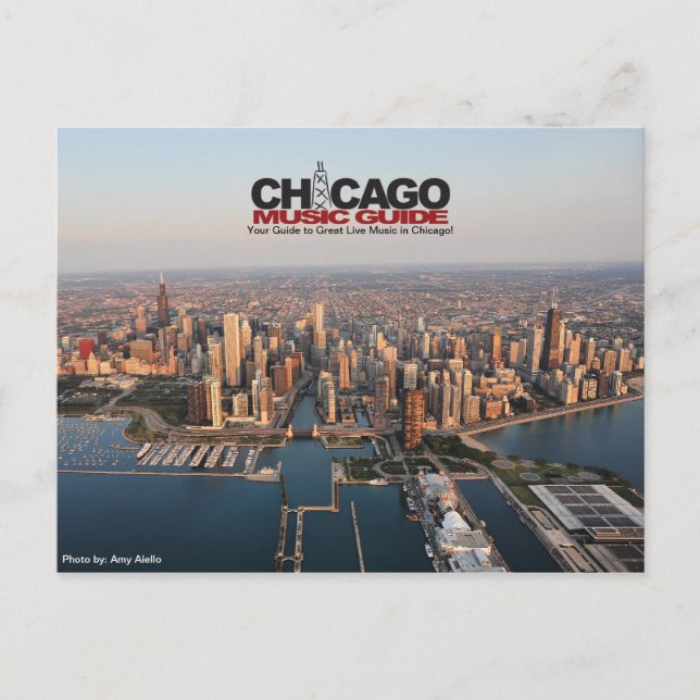 Chicago Music Guide Postcard Nr. 3 Postkarte (Vorderseite)