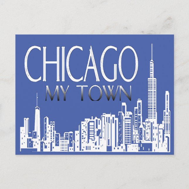 Chicago My Town Postcard Postkarte (Vorderseite)