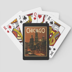 Chicago nachts spielkarten