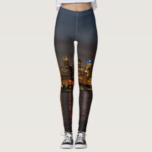 Chicago-NachtStadtbild Leggings