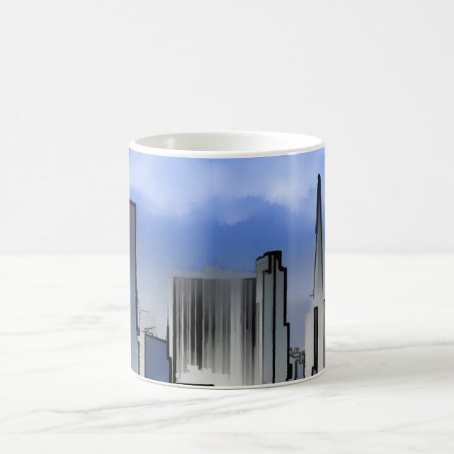Chicago Nature Scene Gebäude Towers Kaffeetasse (Mittel)