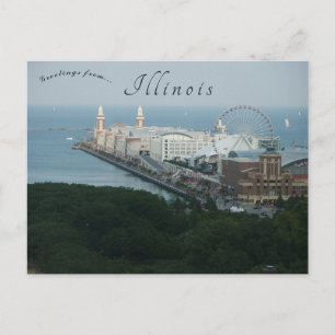 Chicago Navy Pier Illinois Postkarte