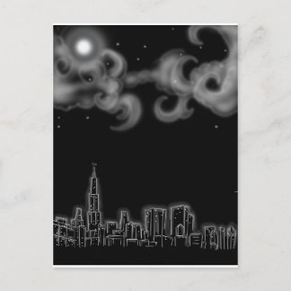 chicago night1, Kopie 2 Postkarte