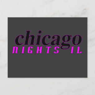 Chicago Nights Postkarte