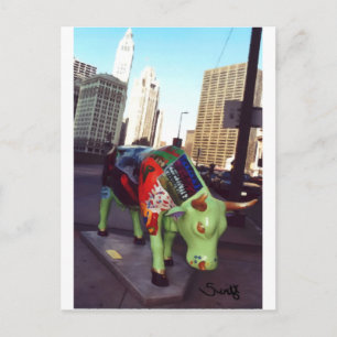 Chicago Parade of Cows Postkarte