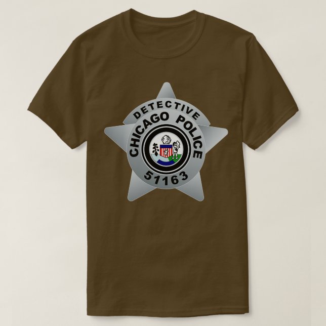 CHICAGO PD ABZEICHEN 51163 DETECTIVE JAY HALSTEAD T-Shirt (Design vorne)