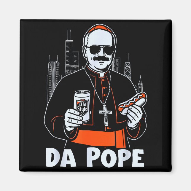 Chicago Pe Leo Xiv Da Pe New Pe Tribute Godmother  Magnet (Vorne)