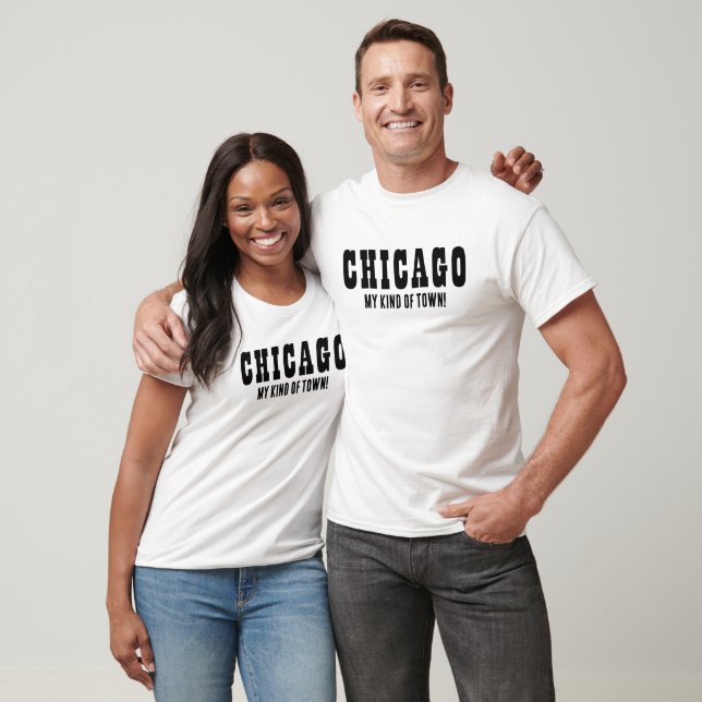 Chicago, Personalisiert My Art Town T-Shirt (Unisex)