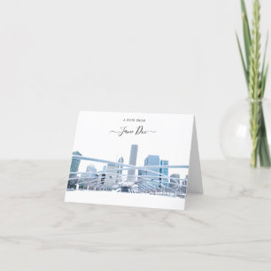 Chicago Personalisiert Note Card Dankeskarte