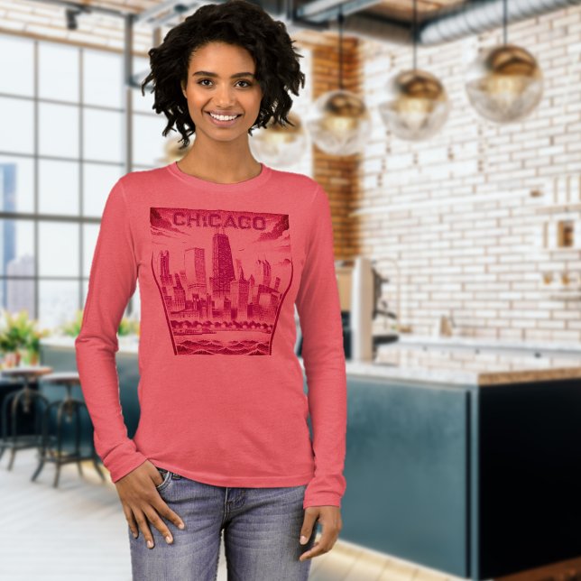 Chicago Plum Graphic T - Shirt (Von Creator hochgeladen)