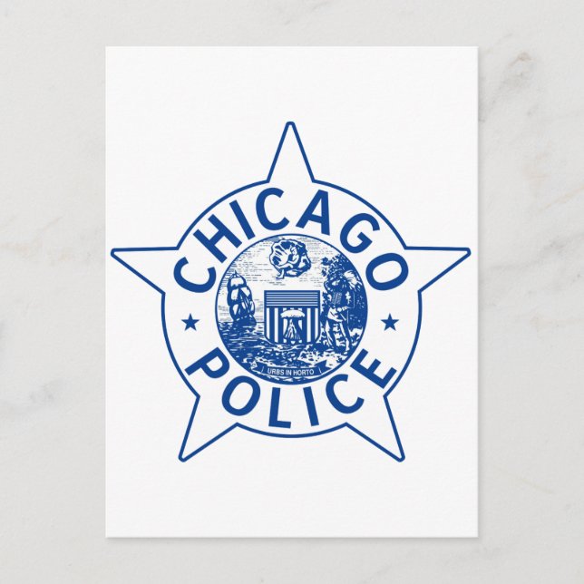 Chicago Police (VINTAG) Postkarte (Vorderseite)